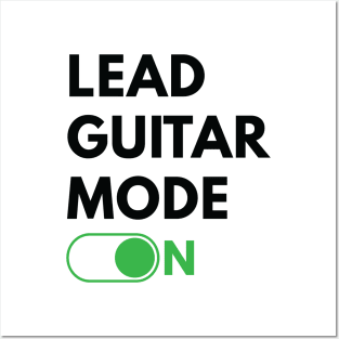 Lead Guitar Mode On Light Theme Posters and Art